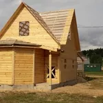 Дома из бруса Настя 6 на 8 установка Осиповичи и рн
