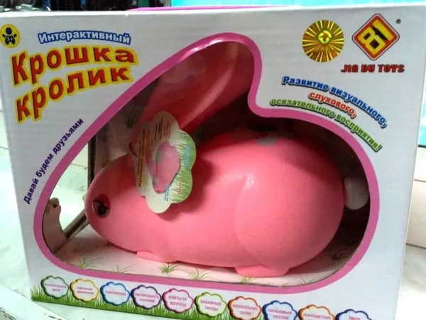 Интерактивная игрушка Крошка Кролик для детей в подарок 3