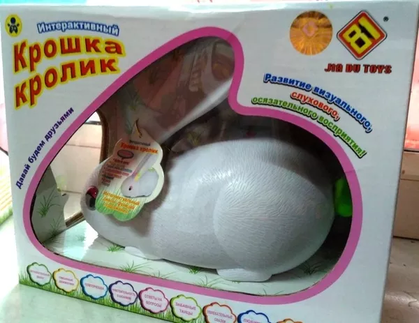 Интерактивная игрушка Крошка Кролик для детей в подарок 4