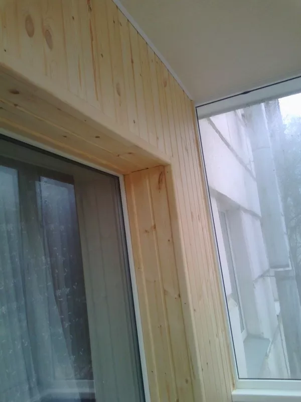 Обшивка балкона панелями 8