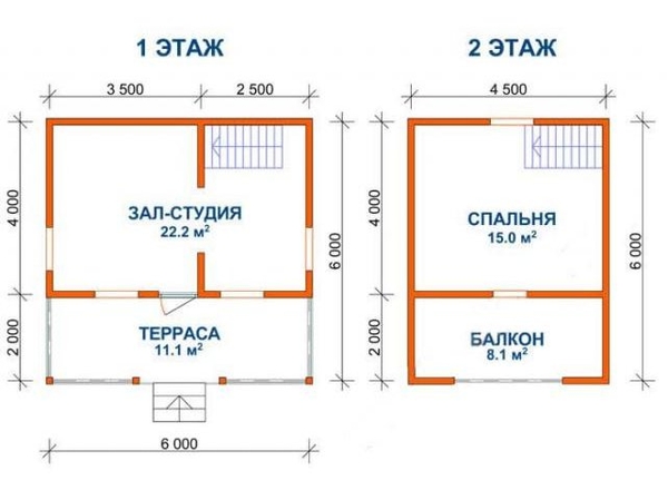 Дом из бруса Савелий 6х6 сруб установка Горецкий район К 4