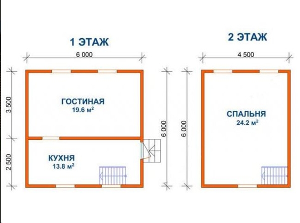 Дом из бруса Люсьен 6х6 с установкой Климовичский район 2